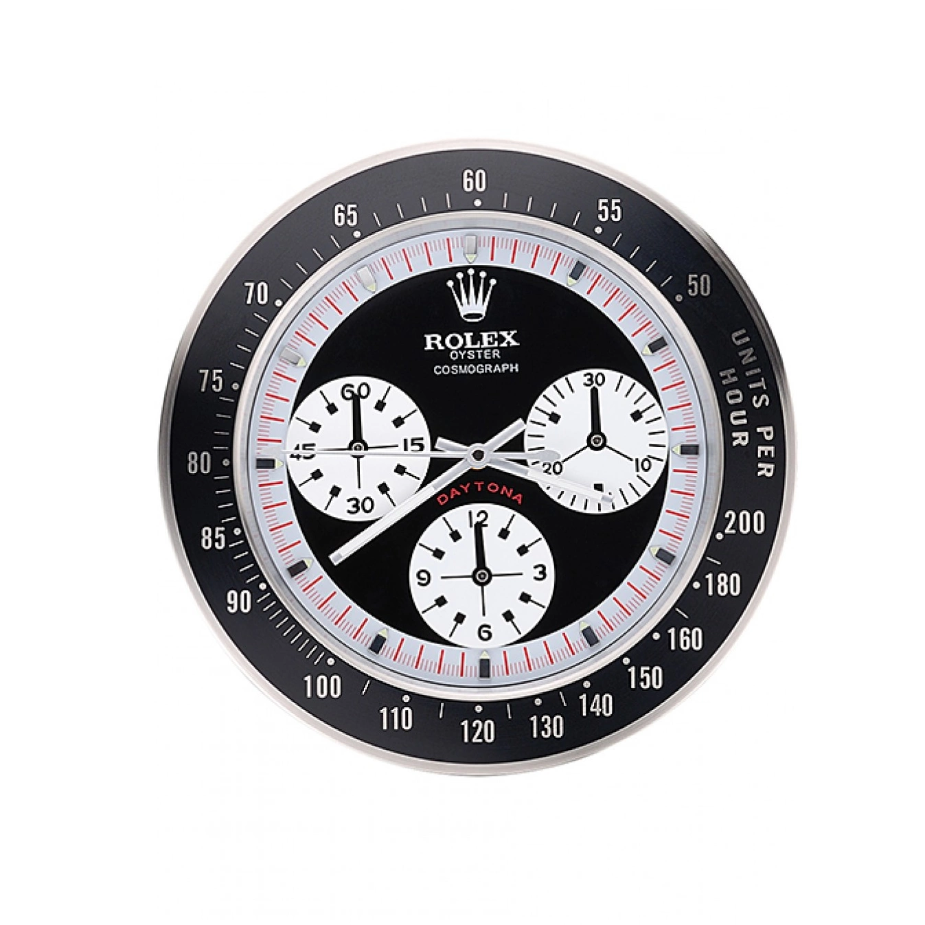 Aaa replica watch Wall Rolex Clock 622480 Cosmograph Black-Red Daytona 0815